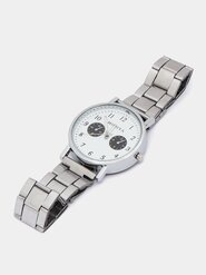 Erkaklar uchun qo'l soati, kvartsli o'qlar bilan, klassik